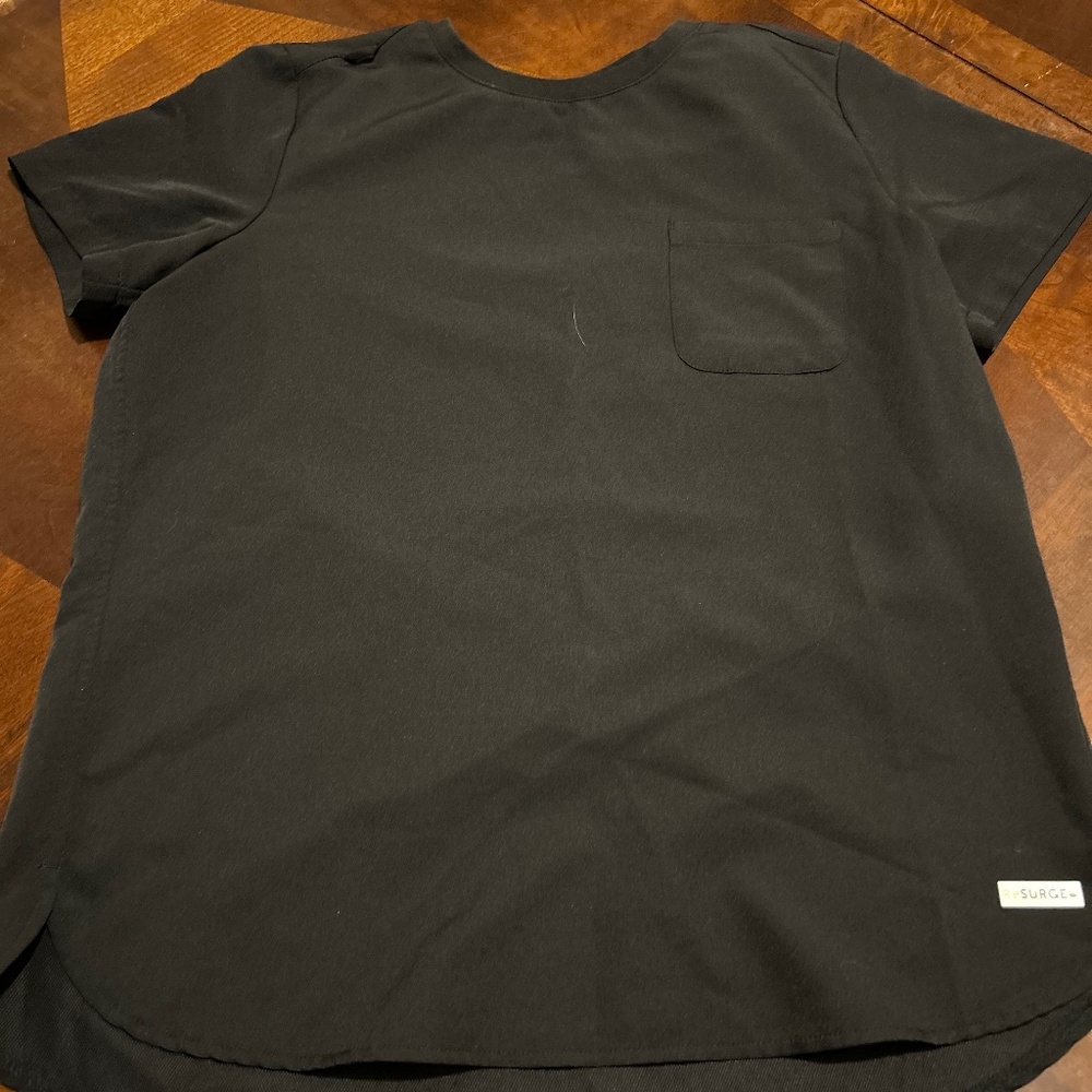 Hypothesis black scrub top